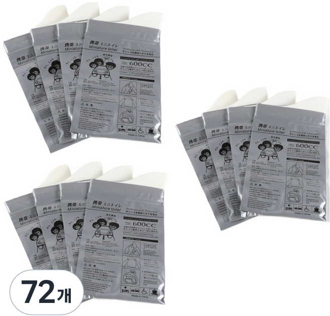 플렉스라인 일회용 간이 소변봉투, 72개