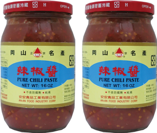 名山牌 安安 辣椒醬, 450g, 2罐