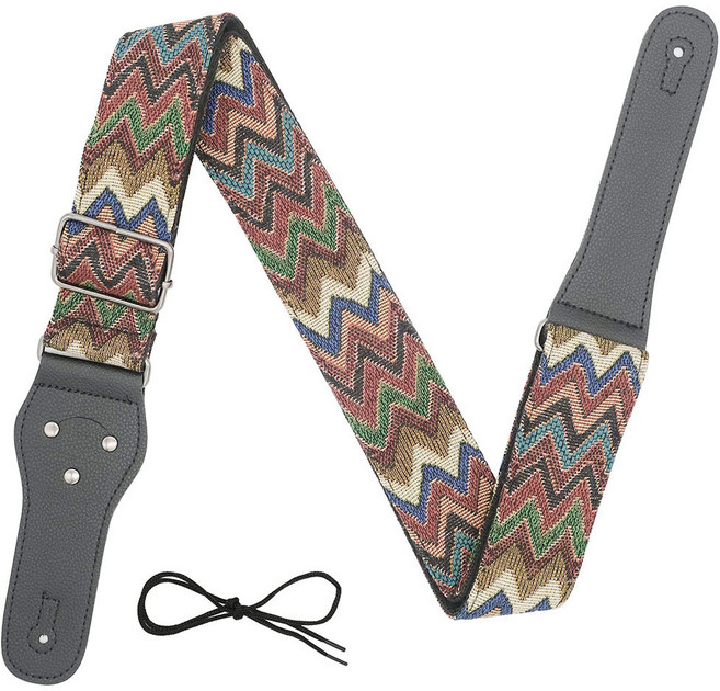 메이크마인 기타 스트랩 보헤미안 감성 어깨 멜빵끈기타 핏2, 1개