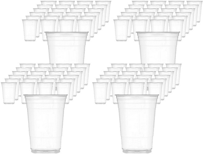 16온스 PET 아이스 투명컵, 480ml, 1개입, 1세트