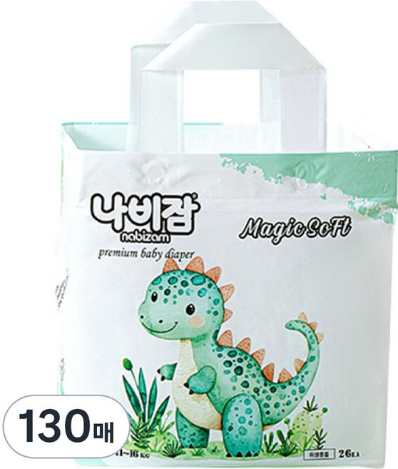 나비잠 매직소프트 팬티형 기저귀 남여공용, 특대형(XL), 130매
