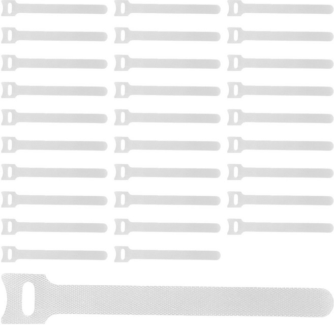 엔더 벨크로 케이블 타이, 200개, 화이트