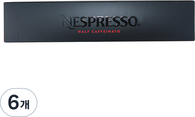 NESPRESSO Vertuo半咖啡因膠囊咖啡, 12.5克, 10片, 6個