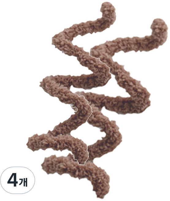 yarna 뽀글이 모루실 15mm, 17 초코브라운, 4개