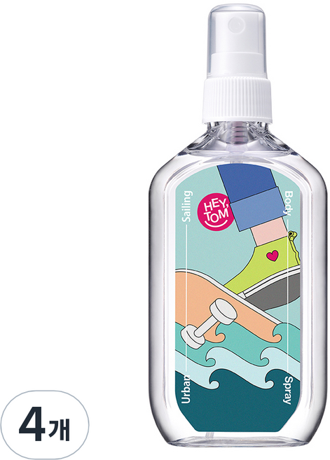 헤이톰 어반세일링 바디미스트, 4개, 105ml