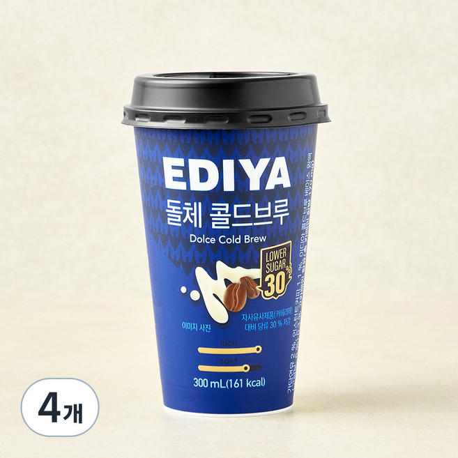 이디야 돌체 콜드브루, 4개, 300ml