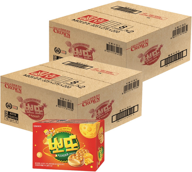 CROWN 皇冠 Potto起司塔, 161g, 24個