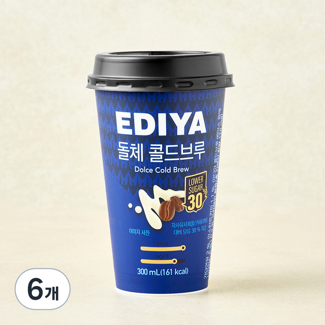 이디야 돌체 콜드브루, 6개, 300ml