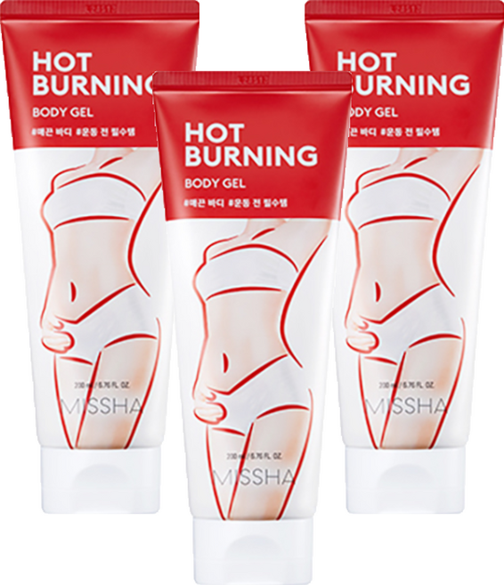 미샤 핫 버닝 바디 젤, 200ml, 3개