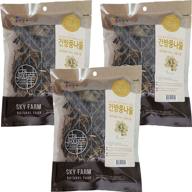 나물이야기 국산 건방풍나물, 70g, 3개