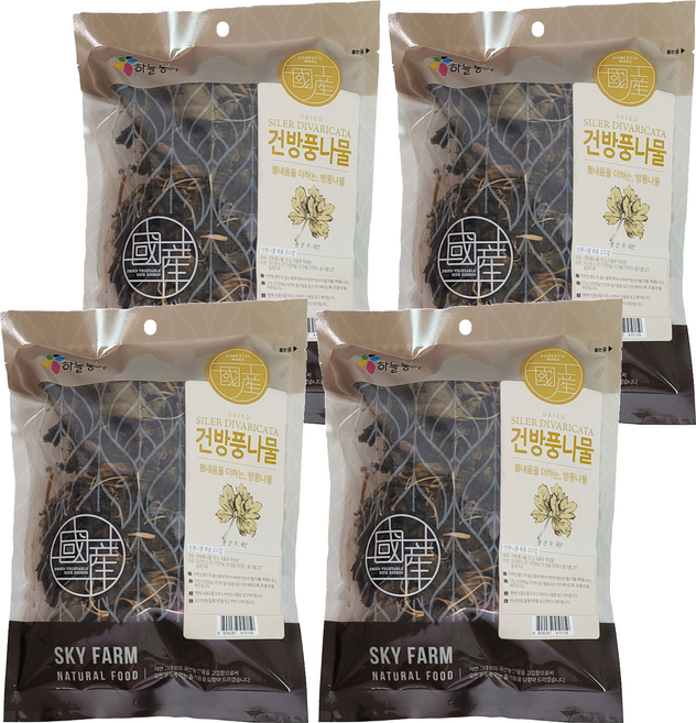 나물이야기 국산 건방풍나물, 70g, 4개