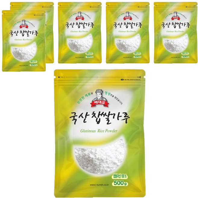 배대감 찹쌀가루, 500g, 6개