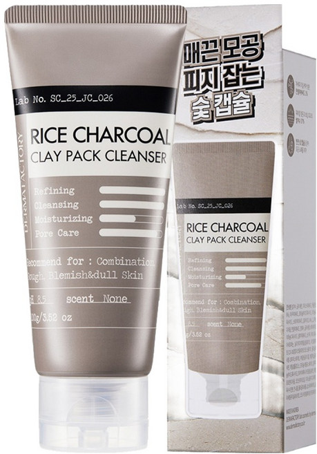 더마팩토리 매끈결 모공 클레이 팩 클렌저, 100g, 1개