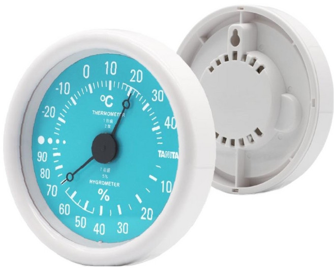 TANITA 塔尼達 指針式溫濕度計, 1個, 藍色