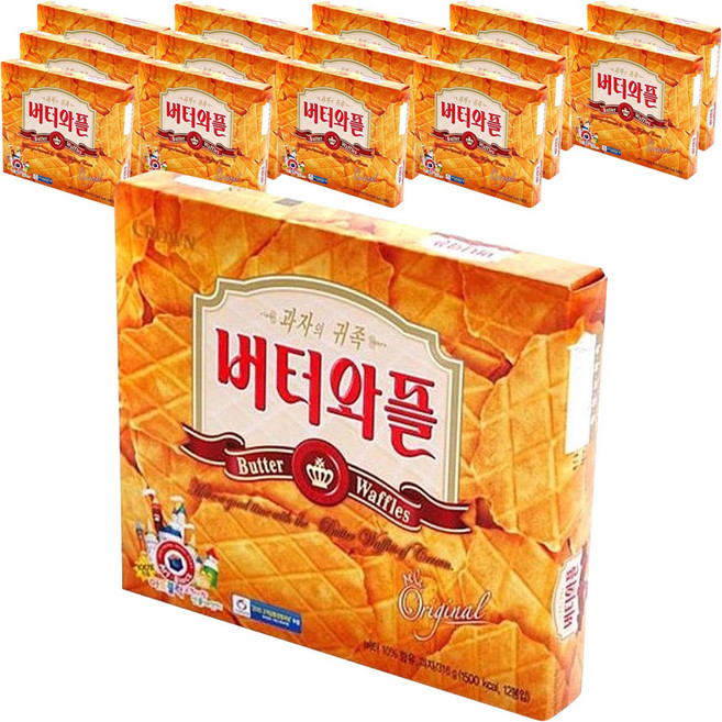 크라운 버터와플, 316g, 15개