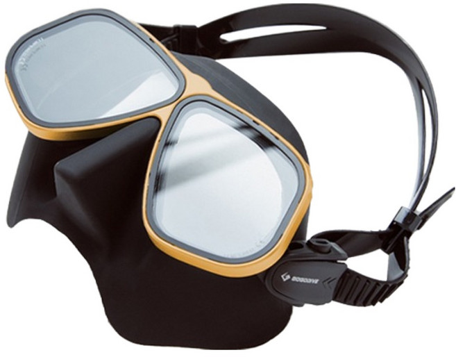 고고 테르소 다이빙 마스크, 블랙 + 골드 프레임