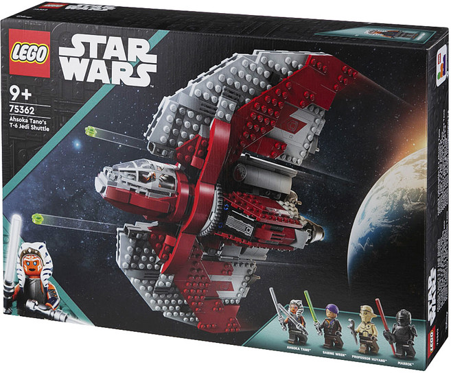 레고 스타워즈 75362 아소카 타노의 T6 제다이 셔틀, 혼합색상, 1개