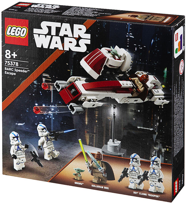 레고 스타워즈 75378 BARC 스피더 탈출, 혼합색상, 1개