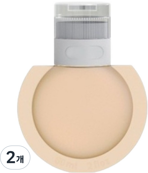Life Point 矽膠乳液分裝瓶 小型 60ml, 2個, 隨機出貨