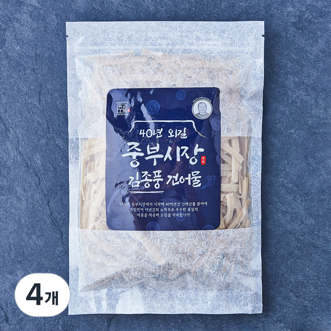 중부시장김종풍 간편한 절단 명엽채, 4개, 500g