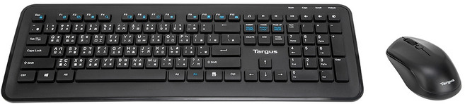 Targus 2.4GHz 無線鍵盤滑鼠組 Windows 10 & Windows 8 兼容, AKM610
