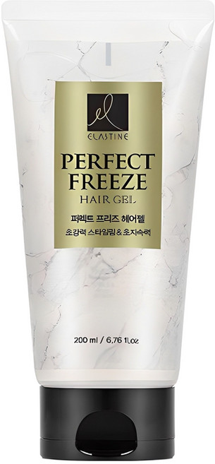 엘라스틴 퍼펙트 프리즈 헤어젤 초강력 스타일링 고정 튜브형, 200ml, 1개