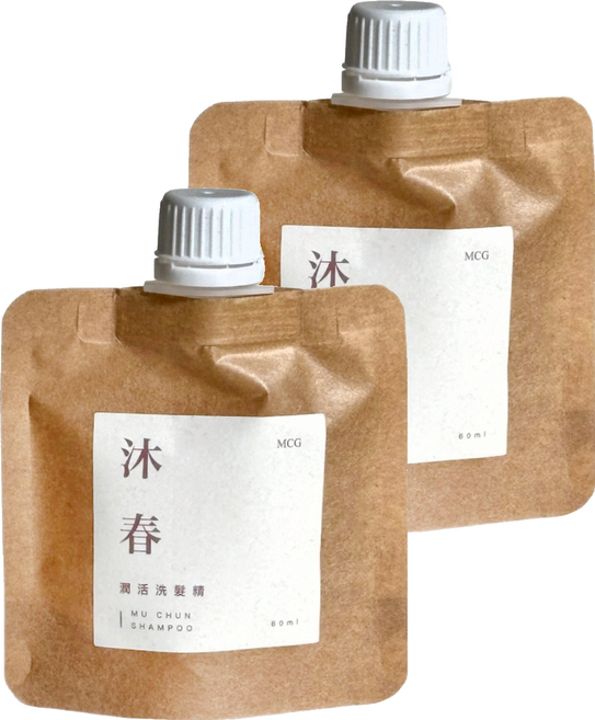 MCG 米璽聚 大地根迭系列 沐春潤活洗髮精, 2個, 60ml