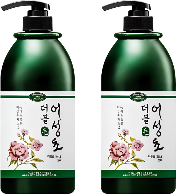 더블모 어성초 샴푸 플로럴향, 1L, 2개