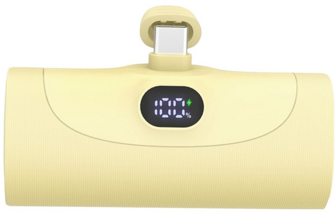 AWSON 歐森 PD快充隨行口袋行動電源 5000mAh Type-C&lighting, AWP-5710, 黃色
