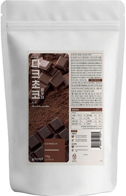 엔칸토 다크초코 파우더, 1kg, 1개, 1개입