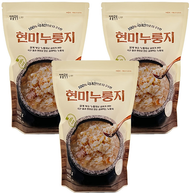 태광선식 현미누룽지, 800g, 3개
