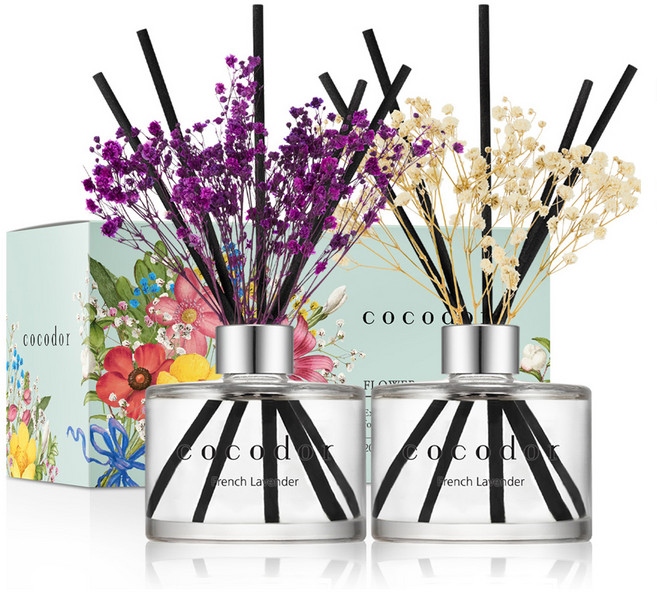 코코도르 플라워 디퓨저, 프렌치라벤더, 200ml, 2개