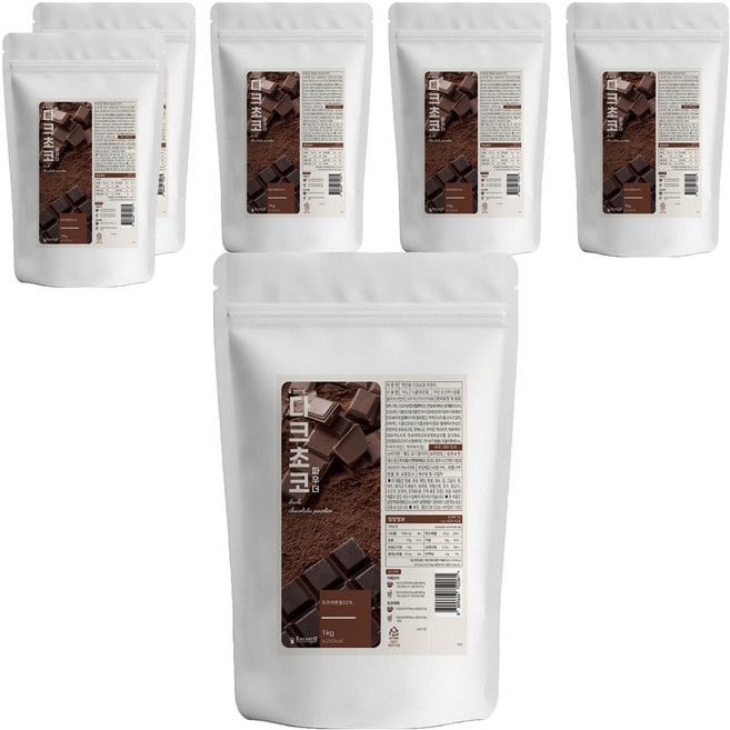 엔칸토 다크초코 파우더, 1kg, 6개, 1개입