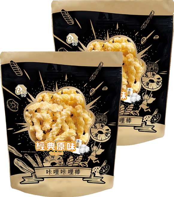 CACHA 卡恰 咔哩咔哩棒 經典原味, 130g, 2包
