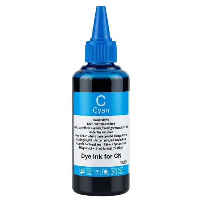 NEXTPAGE 台灣榮工 全系列 Dye Ink 可填充染料墨水瓶 副廠填充墨水 適用於 Canon 印表機 100ml, 藍色, 1瓶
