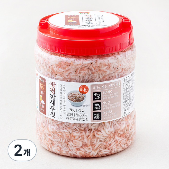 일가집 국내산 참새우젓, 2kg, 2개