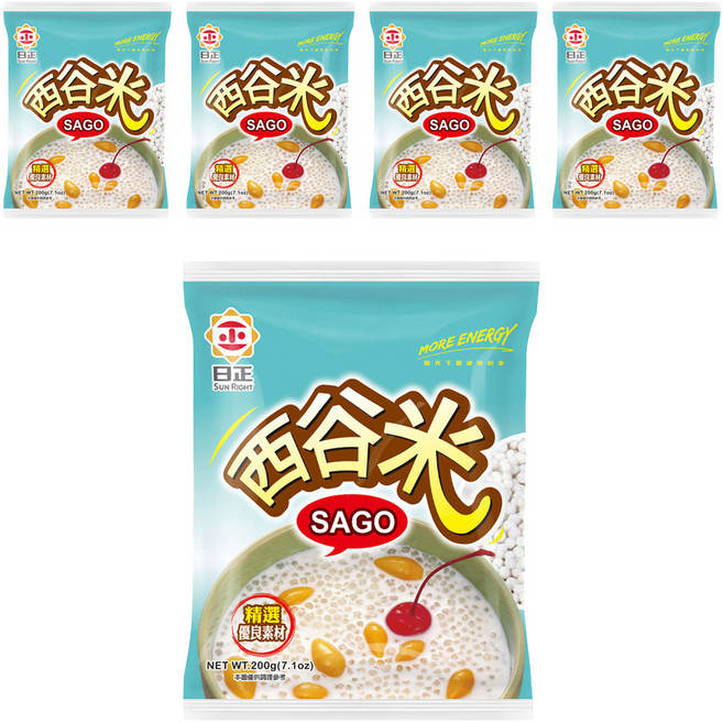 日正食品 西谷米, 200g, 5包