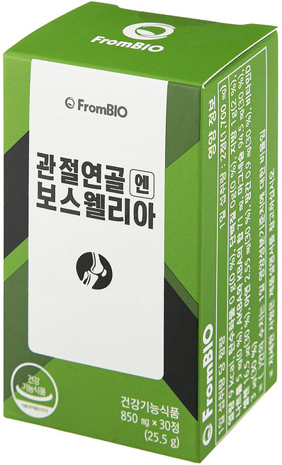 프롬바이오 관절연골 엔 보스웰리아 25.5g, 30정, 1개
