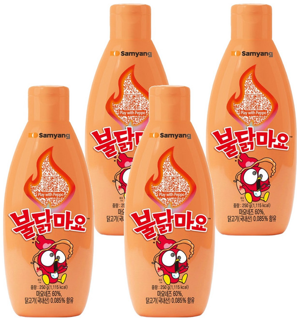 Samyang Foods 三養 火辣雞風味美乃滋, 250g, 4個
