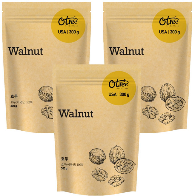 오트리 호두, 300g, 3개