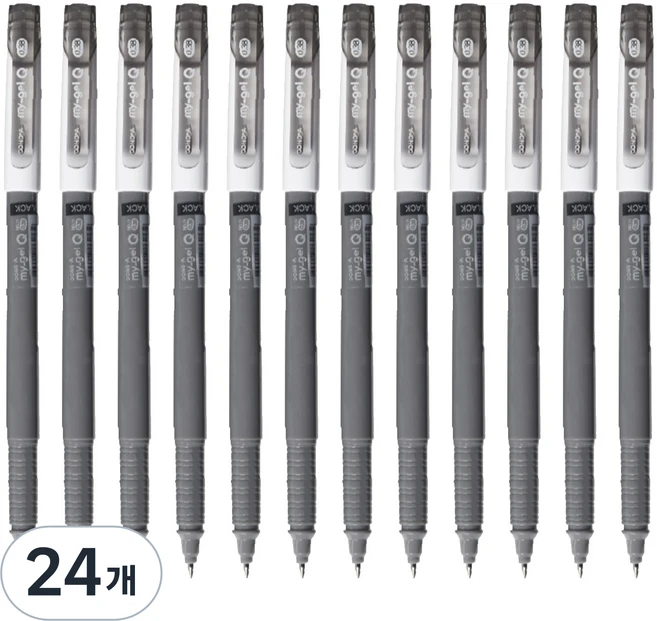 동아 마이겔 Q 0.38mm, 24개, 검정 - 쿠팡