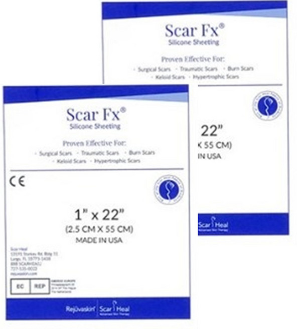 Rejuvaskin Scar Heal Scar Fx 疤痕護理矽膠片 2.5 x 55cm 10g, 2個