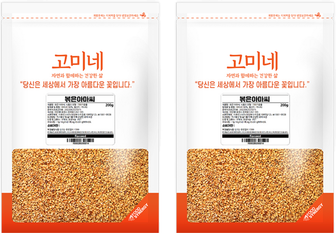 고미네 볶은아마씨, 200g, 2개