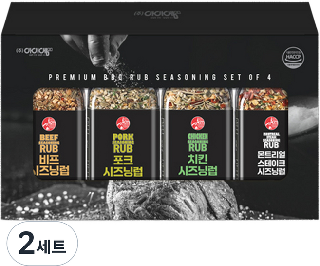 아이엠소스 스테이크 시즈닝럽 4종 세트 305g, 2세트
