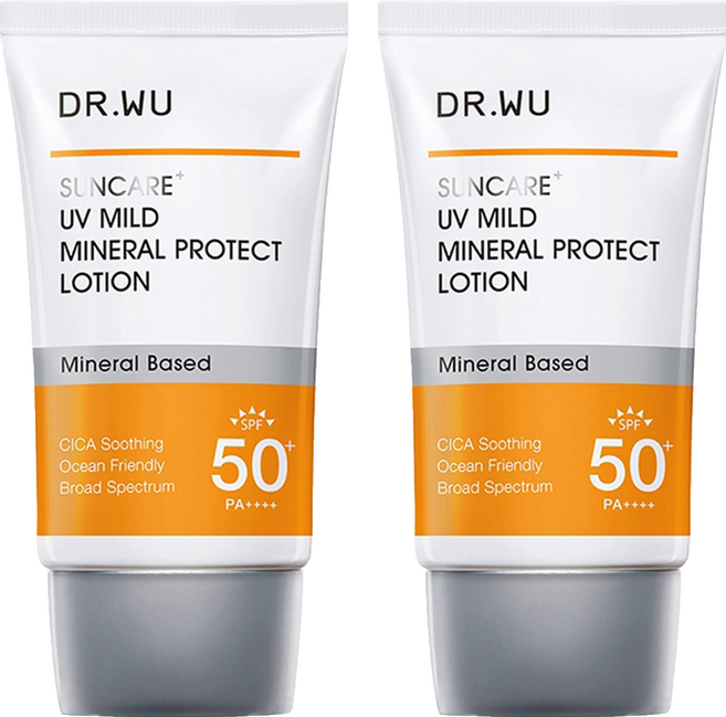 DR.WU 達爾膚 低敏物理舒緩防曬乳, 35ml, 2條