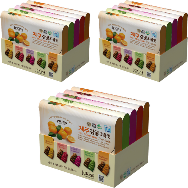 제키스 제주 종합 초콜릿 5종 세트, 175g, 3세트