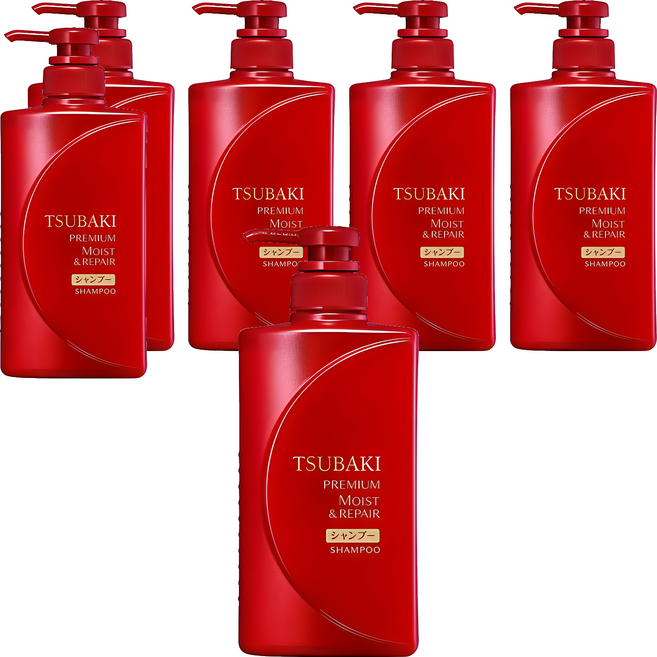 츠바키 프리미엄 모이스트 리페어 샴푸 플로럴 프루티향, 490ml, 6개