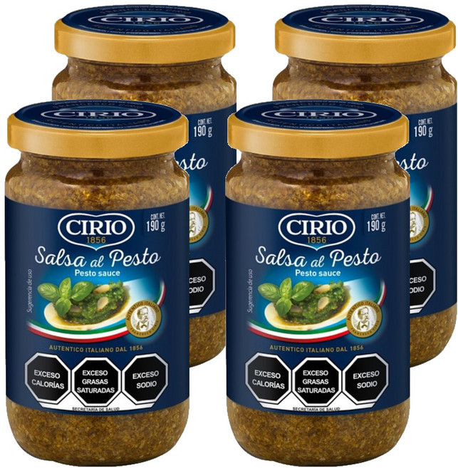 CIRIO 羅勒青醬 - 義大利麵醬, 190g, 4罐