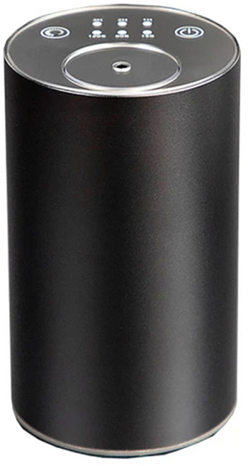 無水無線行動精油霧化擴香機 經典款 7 x 7 x 12.2cm 380g, 黑色