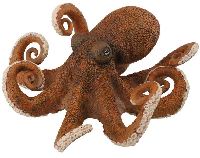 COLLECTA 海洋動物系列 3歲以上, 1個, 八爪魚 棕色